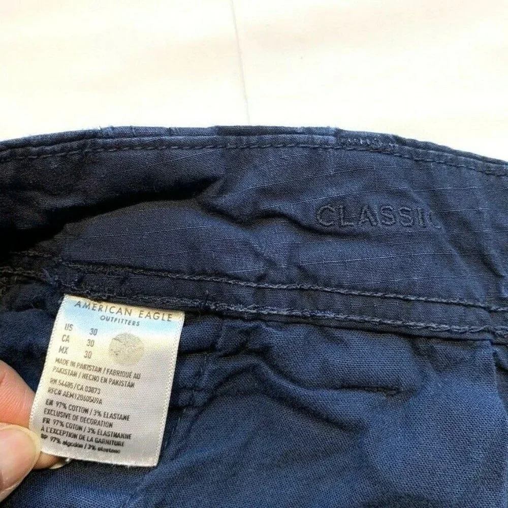 American Eagle Next Level Flex Cargo Shorts Mens 30‎ Classic Ripstop Adjustable